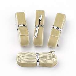 Темный Хаки 5/8 Лента бархатная односторонняя дюймовая, Темный хаки, 5/8 дюйм (16 мм), около 1.094 ярдов / пачка (1 м / пачка)