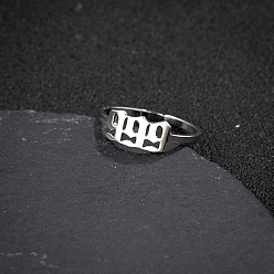 Нержавеющая Сталь Цвет Номер 201 регулируемые манжетные кольца из нержавеющей стали, цвет нержавеющей стали, внутренний диаметр: регулируемый