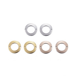 (52) Непрозрачная лаванда 304 соединительные звенья нержавеющие, круг, разноцветные, 13x1 мм, отверстие : 1 мм