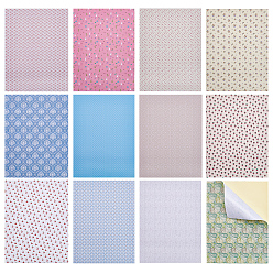 (52) Непрозрачная лаванда 12 простыни 12 стили мини кукольный домик гостиная спальня обои, лист декоративных наклеек для кукольного домика, разноцветные, 297~298x210x0.2 мм, 1 лист / стиль