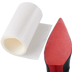 Белый 2 рулоны резиновой противоскользящей ленты, клейкие протекторы для обуви, противоскользящие ручки на высоком каблуке, белые, 1000x100x0.7 мм