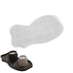 Белый Силиконовые формы для тарелок для ювелирных изделий своими руками, формы для литья смолы, самородки, белые, 280x145x13 мм