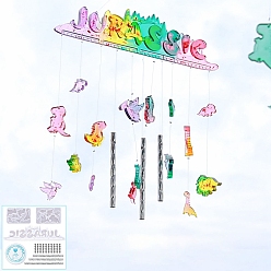 Dinosaur DIY пищевые силиконовые формы для колокольчиков, формы для литья смолы, инструменты для производства глиняных ремесел, белые, динозавр, Размер упаковки: 220x150x15 mm