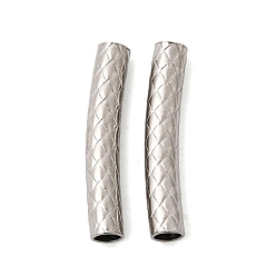 Нержавеющая Сталь Цвет 304 шарики из нержавеющей стальной трубы, изогнутая трубка, цвет нержавеющей стали, 35x6 мм, отверстие : 5 мм