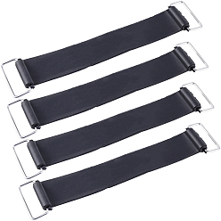 Черный Резиновые ремни для крепления мотоциклетного аккумулятора, чёрные, 176x36x8 мм