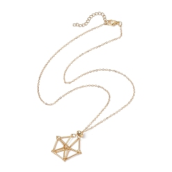 Золотой Мешочек макраме из нержавеющей стали, пустой держатель для камней для изготовления подвесных ожерелий, колье-цепочка из латуни с застежкой-карабином, золотые, 18-7/8 дюйм (48 см)