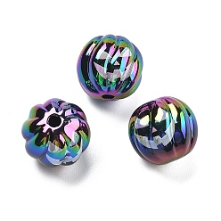 Тыква Uv акриловые покрытия бусины, тыква, 14.5x15 мм, отверстие : 2.8 мм