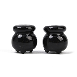 Другие Хэллоуин бусины лэмпворк ручной работы, котел ведьмы чайник, 17.5x16 мм, отверстие : 1.6 мм