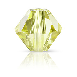 80250 Acid Yellow Хрустальные бусины preciosa®, чешский хрусталь, биконус(451 69 302 рондель), 80250 кислотно-желтый, 4 мм, отверстие : 0.8 мм