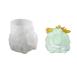 Белый Силиконовые формы для ваз, формы для литья смолы, для уф-смолы, изготовление изделий из эпоксидной смолы, белые, 133x102x86 мм