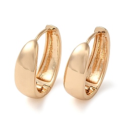 Light Gold Boucles d'oreilles créoles en laiton uni, anneau, or et de lumière, 20x19x6.5mm