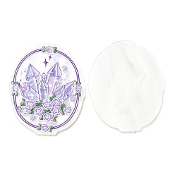 Лиловый Акриловые подвески в океанском стиле, овальные, сирень, 39x32x2.5 мм, отверстие : 2 мм
