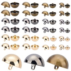 (52) Непрозрачная лаванда 72 шт. 12 пуговицы с хвостовиком из сплава, 1-луночное, купол / полукруглый, разноцветные, 6 шт / стиль