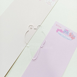 Прозрачный Подвески из акриловых дисков, акриловые заготовки, подвеска в виде мороженого в виде кролика, прозрачные, 2 мм