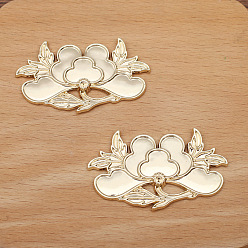 Light Gold Сплав кабошонов, цветок, золотой свет, 50x30 мм, 20 шт / комплект