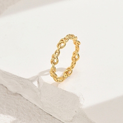 Золотой Латунные кольца на палец для женщин, полые сердца, золотые, размер США 8 (18.1 мм)