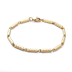 Золотой Ионное покрытие (ip) унисекс 201 браслеты-цепочки из нержавеющей стали, с карабин-лобстерами , золотые, 8-1/2 дюйм (21.5 см), 3 мм