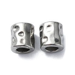 Нержавеющая Сталь Цвет Не тускнеет 304 бусины из нержавеющей стали, колонка, цвет нержавеющей стали, 6.5x6 мм, отверстие : 3 мм