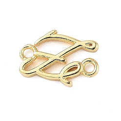 Настоящее золото 18K Латунные веры fe соединительные подвески, без кадмия и без свинца, долговечный, стойки покрытие, реальный 18 k позолоченный, 12.5x9x1.5 мм, отверстие : 1.4 мм