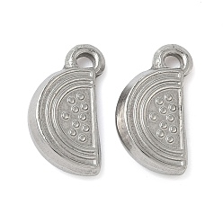 Арбуз 304 подвески из нержавеющей стали, анти-тускнение, арбуз, 21x12x5 мм, отверстие : 2.5 мм