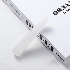 Хрусталь Натуральные кварцевые массажные палочки, массажные инструменты, гуа-ша соскабливающая палочка, конус, 100~110x20 мм