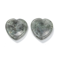 Labradorite Natural Labradorite Massage, Heart, for Face to Lift, Decrease Puffiness and Tighten, 39~40x39.5~40x7~8mm