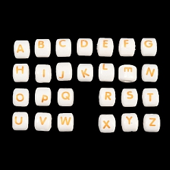 Column Ручной печатный шарики фарфора, Письмо ~ Z, колонка, 10x10x9 мм, отверстие : 2.5 мм