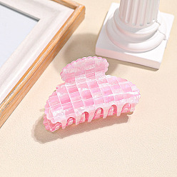 Ярко-Розовый Заколки для волос с когтями из ацетата целлюлозы (смола), ярко-розовый, 80x50x43 мм