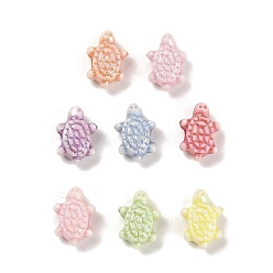 (52) Непрозрачная лаванда Пластиковые бусины, ремесло бусы, черепаха, разноцветные, 9.5x6.5x4 мм, отверстие : 1.8 мм, 2941 шт / 500 г