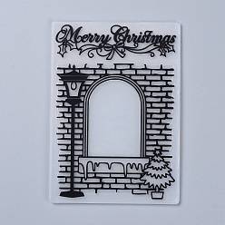 Word Plastic Embossing Folders, Concave-Convex Embossing Stencils, for Handcraft Photo Album Decoration, Word, 148x105x2mm