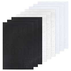 (52) Непрозрачная лаванда 9 шт. 3 стили ПВХ водонепроницаемые самоклеящиеся наклейки, разноцветные, 246~250x155~160x0.1~0.2 мм, 3 шт / стиль