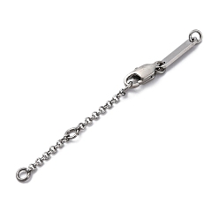 Нержавеющая Сталь Цвет 304 удлинитель цепи из нержавеющей стали, с 201 цепи из нержавеющей стали, цвет нержавеющей стали, 62 мм