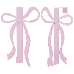 Pink 2Pcs Iron Bowknot Hook, Pink, 180x130x48mm