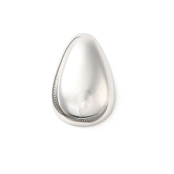 Платина Латунные подвески, слеза, без кадмия и без свинца, платина, 25x16.5x8 мм, отверстие : 3x2 мм