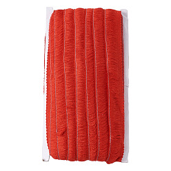 Темно-Красный Полиэфирная лента, бахрома с кружевной отделкой, темно-красный, 7/8~1 дюйм (23~25 мм), около 25 м / карты