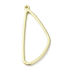 Doré  Crémaillère pendentifs en alliage placage, triangle, or, 36x15x1.5mm, Trou: 1mm