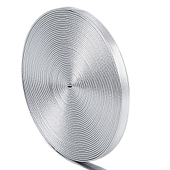 Серебро 5 m плоский шнур из искусственной кожи, для декора подушек, серебряные, 5x0.8 мм, около 5.47 ярдов (5 м) / рулон