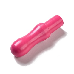 Cerise Wool Felt Poke Wood Handle, Needle Felting Stitch Punch Tool, Able to Hold 3 Needles, Cerise, 84x23.5mm, Hole: 2mm
