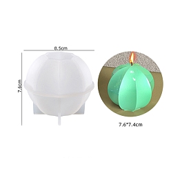 Тыква Силиконовые формы для свечей, для свечных инструментов, тыквенный узор, 8.5x7.6 см