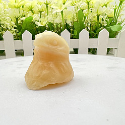 Джаспер Натуральные яшмовые скульптурные украшения, для украшения стола домашнего офиса, орел, 30~40 мм