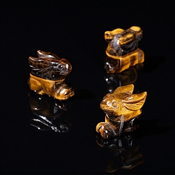 Тигровый глаз Естественный тигр украшения дисплея глаз, украшение домашнего офиса, кролик, 42 мм