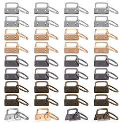 (52) Непрозрачная лаванда 80шт. 4 цвета, концы ленты для утюга с кольцами, разноцветные, 42.5 мм, 20 шт / цвет