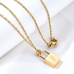 Letter P 304 ожерелья из нержавеющей стали rolo chain, ожерелья с замком для женщин и мужчин, замки с буквой, Письмо P, 17.64 дюйм (44.8 см)