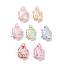 (52) Непрозрачная лаванда Пластиковые бусины, ремесло бусы, черепаха, разноцветные, 12x7.5x4.5 мм, отверстие : 1.8 мм, 1923 шт / 500 г