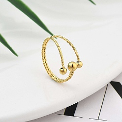 Настоящее золото 14K Ионное покрытие (ip) 304 манжеты из нержавеющей стали, круглые, реальный 14 k позолоченный, размер США 7 1/4 (17.5 мм)