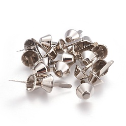 Платина Колготки для кошельков, шип гвоздями брэд, платина, 20x12 мм