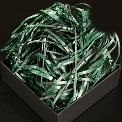 Средний Морско-зеленый Бумажный крошечный наполнитель, с блеском порошок, для упаковки подарков и наполнения пасхальной корзины, средний морской зеленый, 3 мм, 10 г / мешок