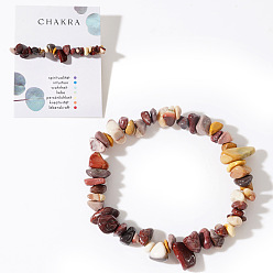 Турмалин Эластичные браслеты из натуральных турмалиновых бусин для женщин и мужчин, с открытки, 6.89 дюйм (17.5 см)