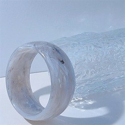 Светло-серый Браслеты из смолы для женщин, светло-серый, внутренний диаметр: 2-1/2 дюйм (6.5 см).