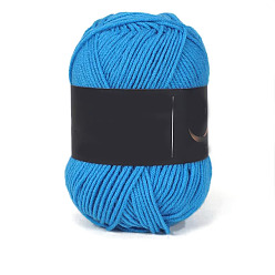 Кокосово-Коричневый 4 пряжа из молочного акрилового волокна для тафтинговых ковриков, пряжа амигуруми, пряжа для вязания крючком, для свитера, шапки, носков, детских одеял, кокосового коричневый, 2.5 мм, около 113.74 ярдов (104 м) / моток